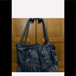 Gunmetal Gray Shoulder Bag